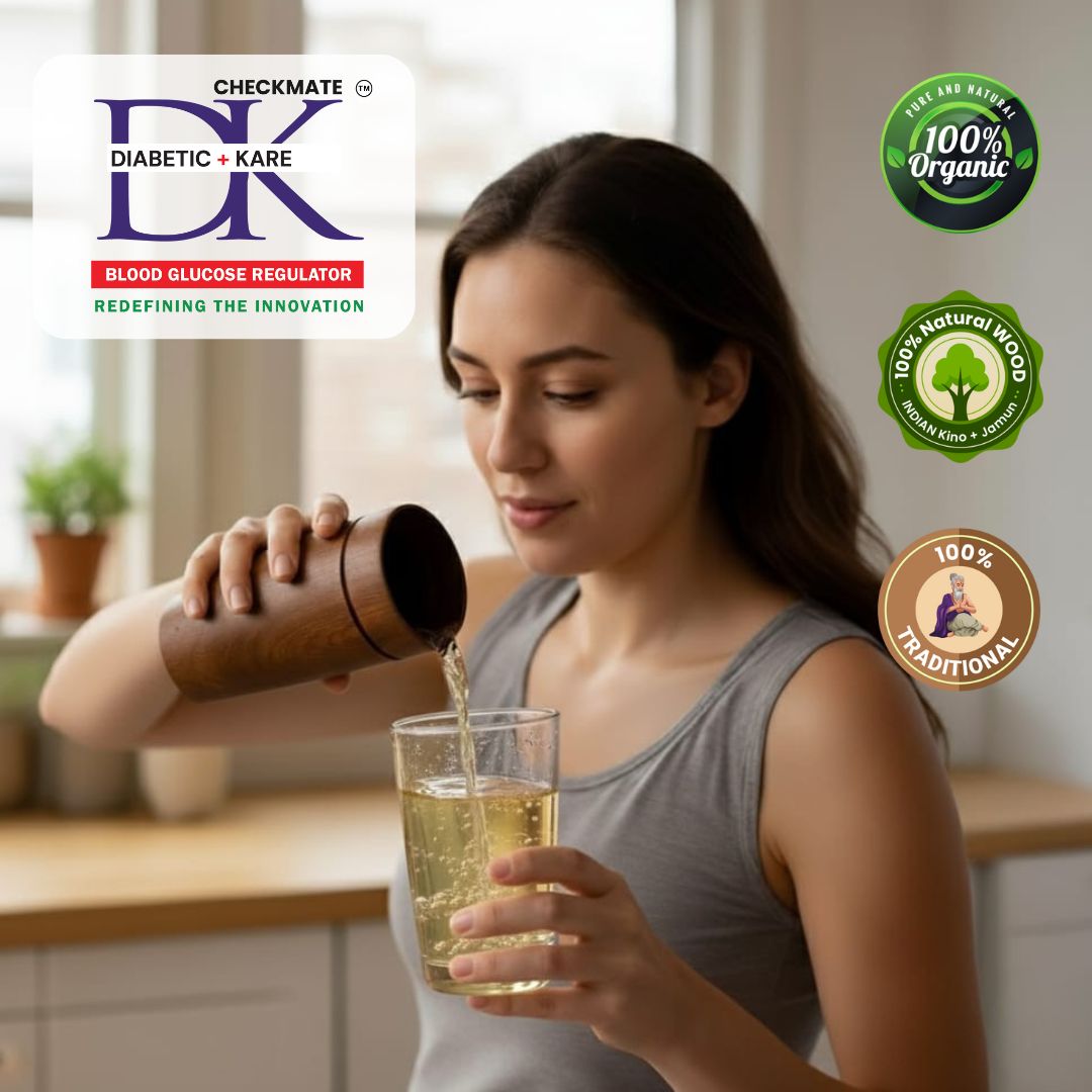 DK Checkmate - Jamun Wood Ayurvedic Tumbler - Image 5