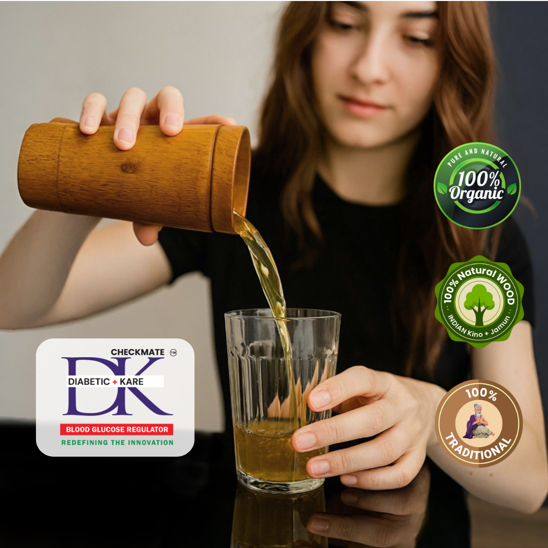 DK Checkmate - Indian-Kino Wood Ayurvedic Tumbler - Image 5